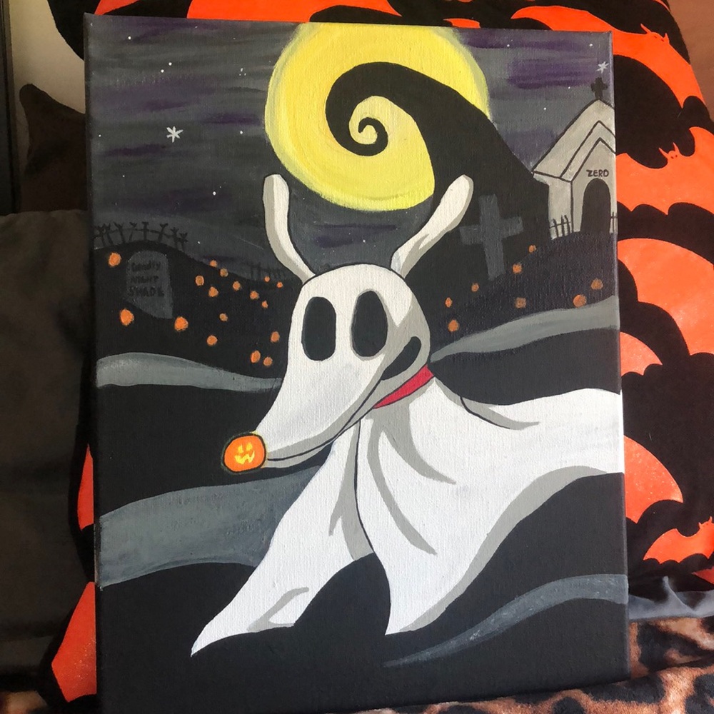 Nightmare before Christmas painting